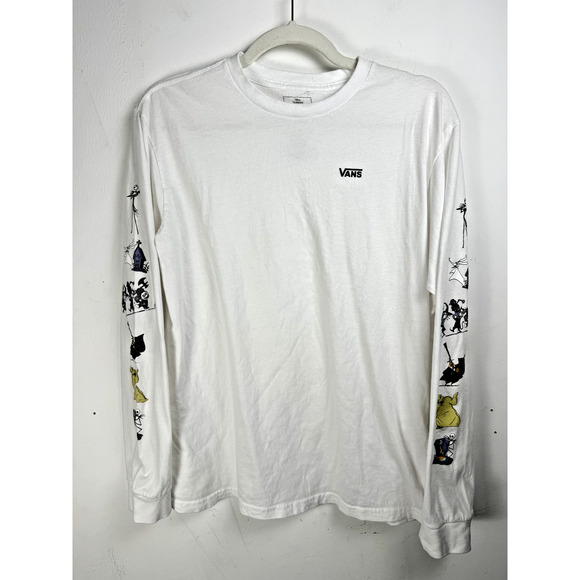 Vans Tops - The Nightmare Before Christmas X Vans White Long Sleeve Graphic Print Shirt